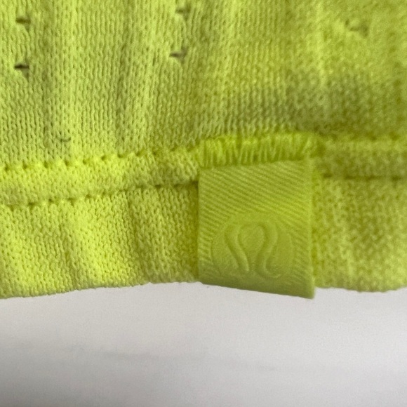 Lululemon Long Sleeve Perforated Neon Shirt - Picture 4 of 4